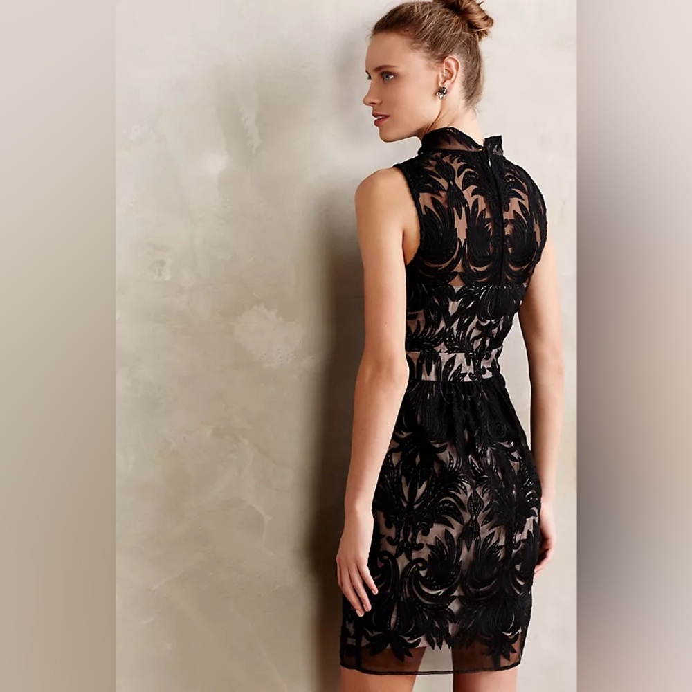 Anthropologie Overture Tulle Lace Dress Yoana Baraschi Size 0